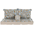 Chaise de jardin DKD Home Decor Bleu Beige 155 x 76 x 65 cm 150 x 76 x 20 cm