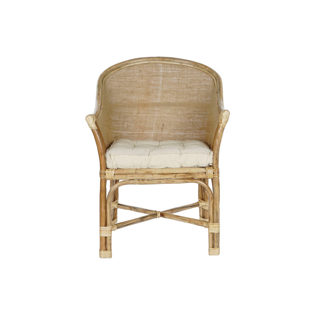Chaise de jardin DKD Home Decor Blanc Marron 66 x 50 x 90 cm 63 x 66 x 88 cm 65 x 63 x 90 cm