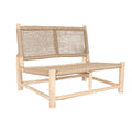Chaise de jardin DKD Home Decor Blanc Naturel Teck 120 x 81 x 84 cm
