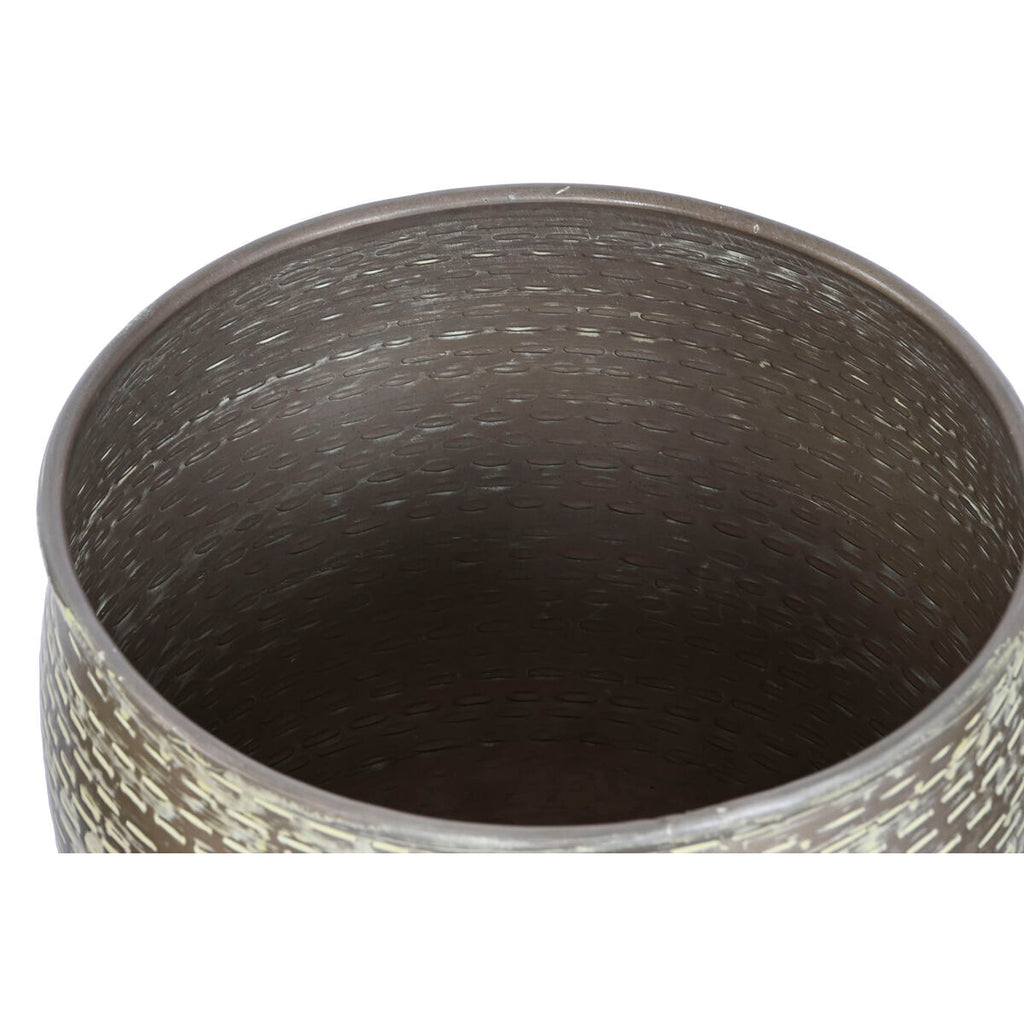 Set de pots de fleurs Home ESPRIT Vert Aluminium 39 x 39 x 33 cm