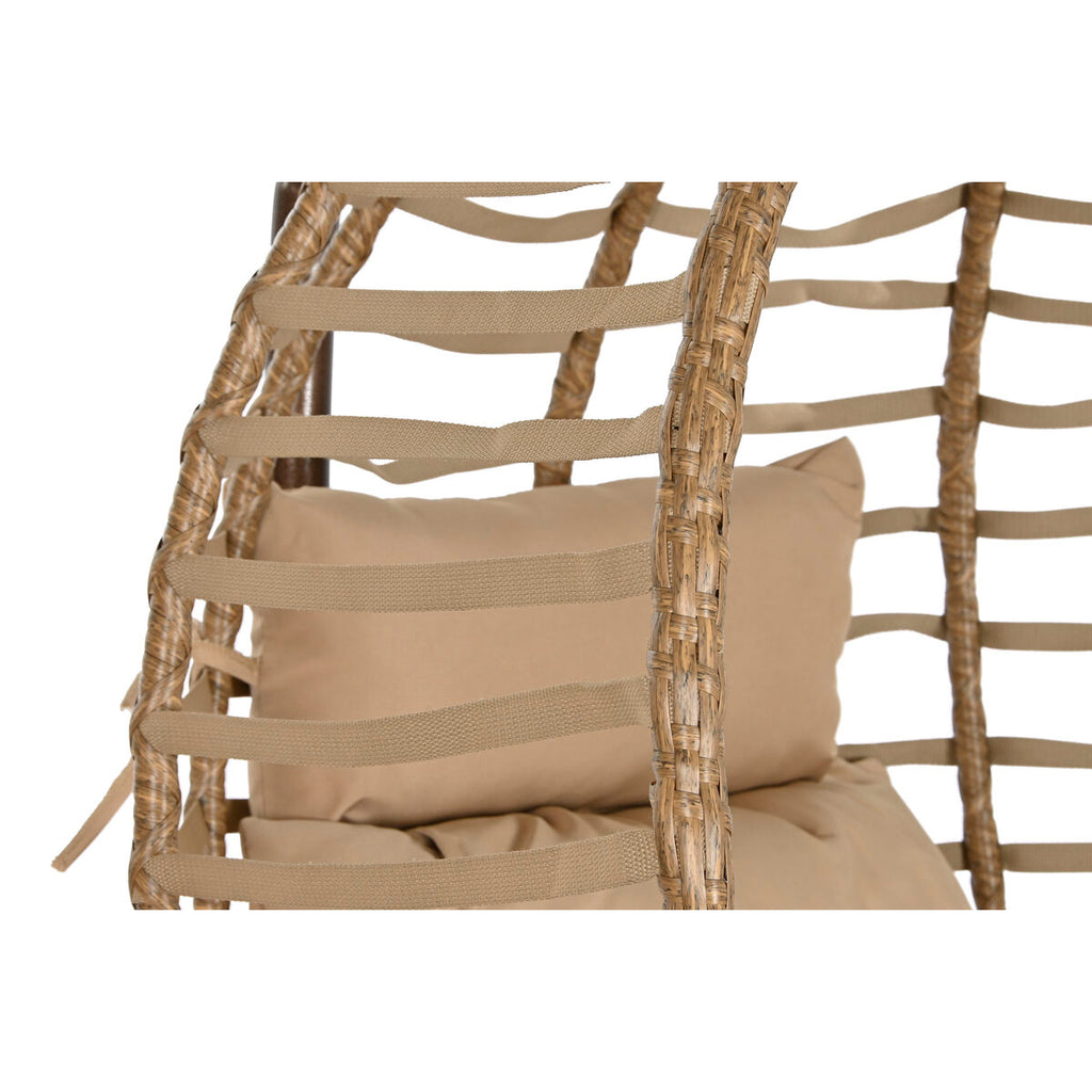 Fauteuil de jardin suspendu Home ESPRIT Brun foncé Marron Clair Aluminium rotin synthétique 107 x 105 x 108 cm