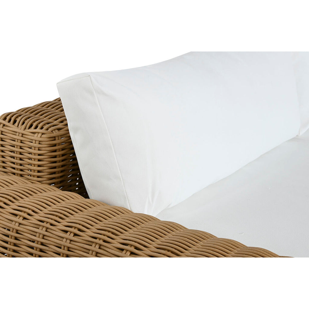 Meubles de jardin Home ESPRIT Blanc Marron Beige Marron Clair 248 x 85 x 80 cm 222 x 85 x 80 cm (4 Pièces)