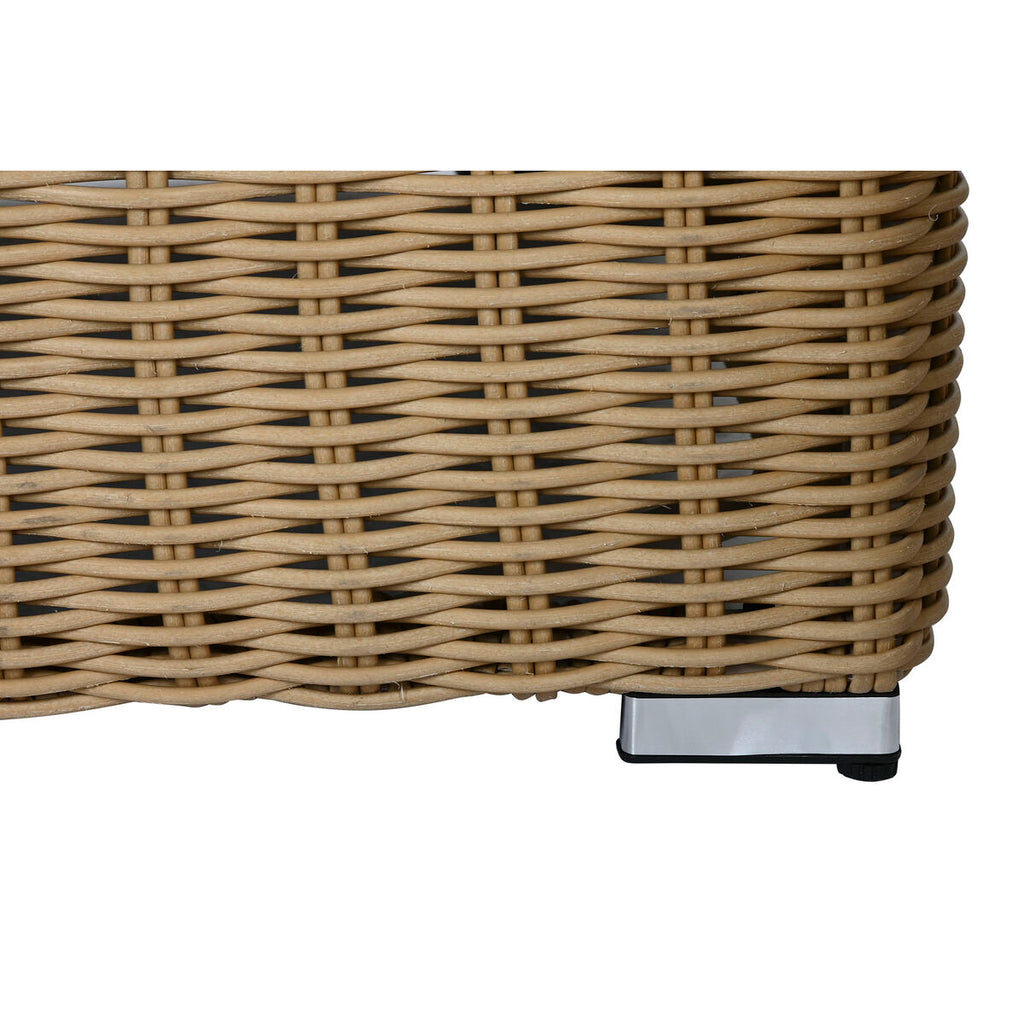 Meubles de jardin Home ESPRIT Blanc Marron Beige Marron Clair 248 x 85 x 80 cm 222 x 85 x 80 cm (4 Pièces)