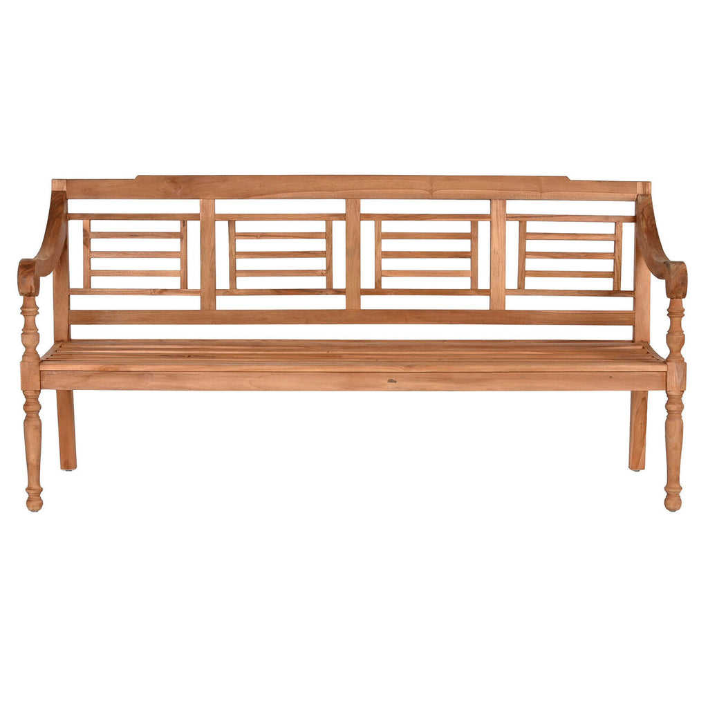 Banc Home ESPRIT Naturel Teck Taillé 200 x 65 x 101 cm