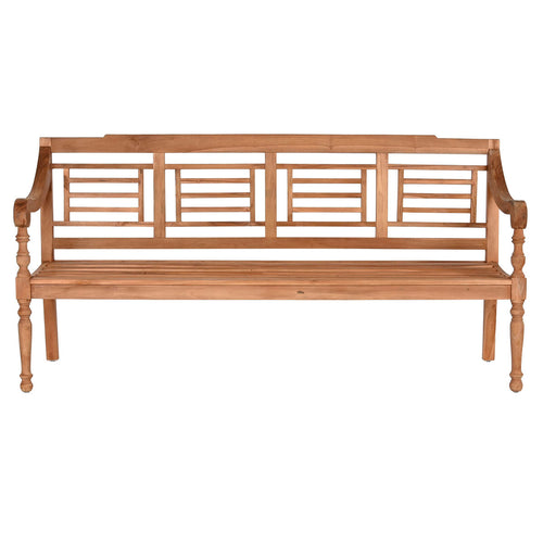 Banc Home ESPRIT Naturel Teck Taillé 200 x 65 x 101 cm