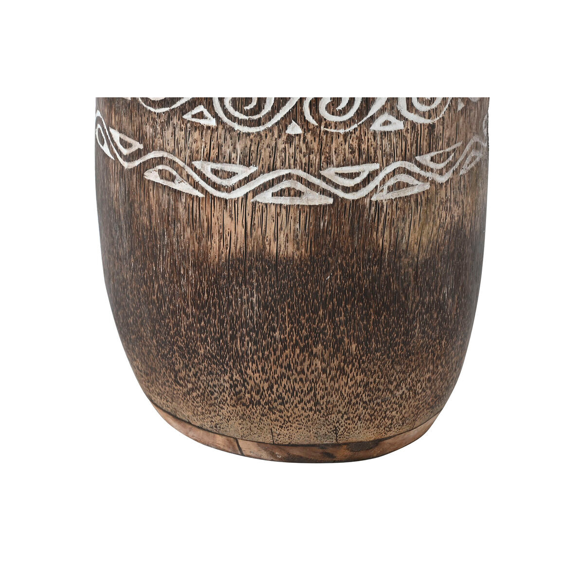 Cache-pot Home ESPRIT Blanc Marron Bois 30 x 30 x 120 cm