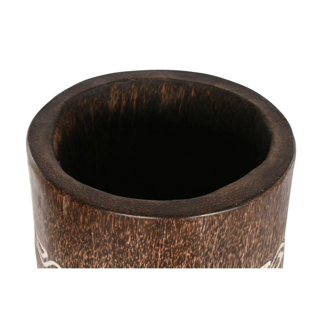 Cache-pot Home ESPRIT Blanc Marron Bois 30 x 30 x 120 cm