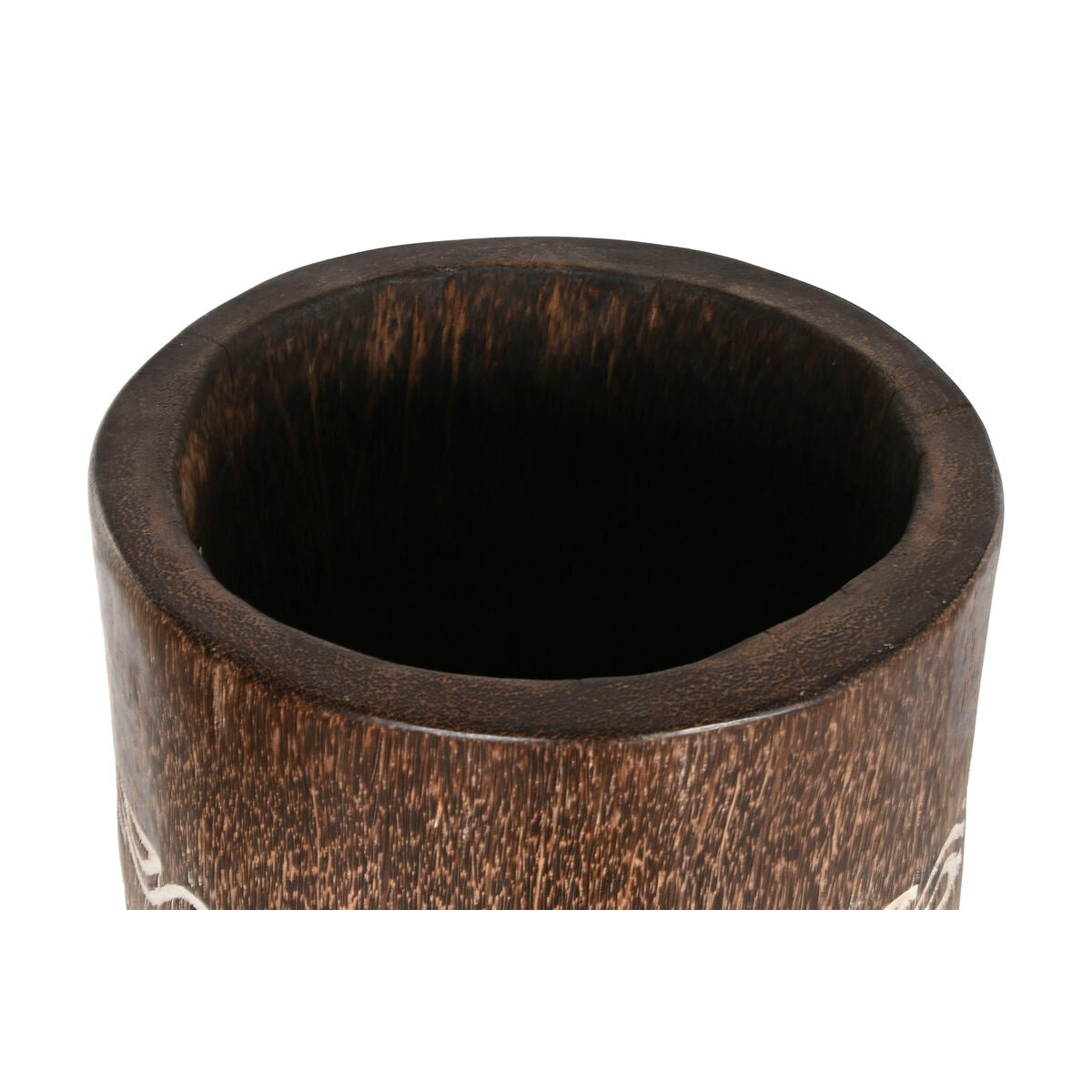 Cache-pot Home ESPRIT Blanc Marron Bois 30 x 30 x 120 cm