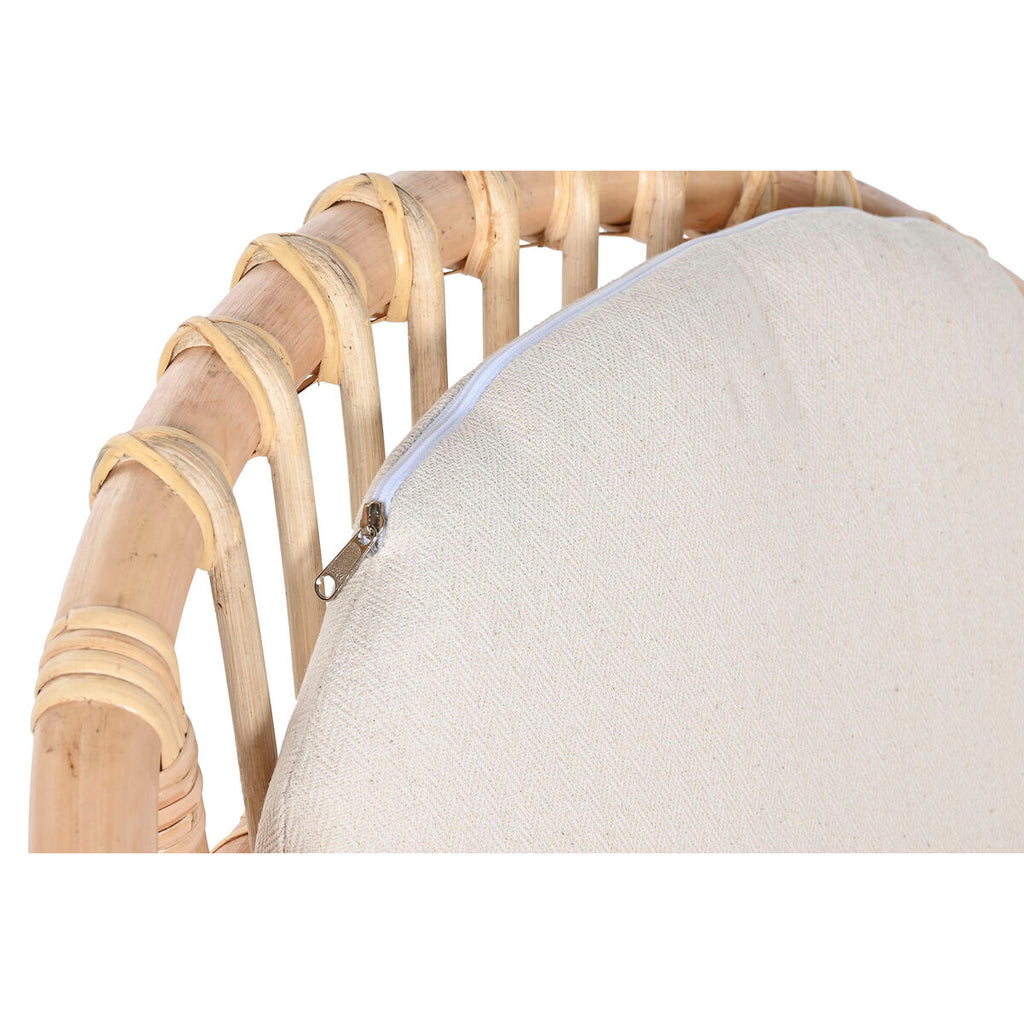 Ensemble Table + 2 Chaises Home ESPRIT Blanc Naturel 50 x 50 x 50 cm