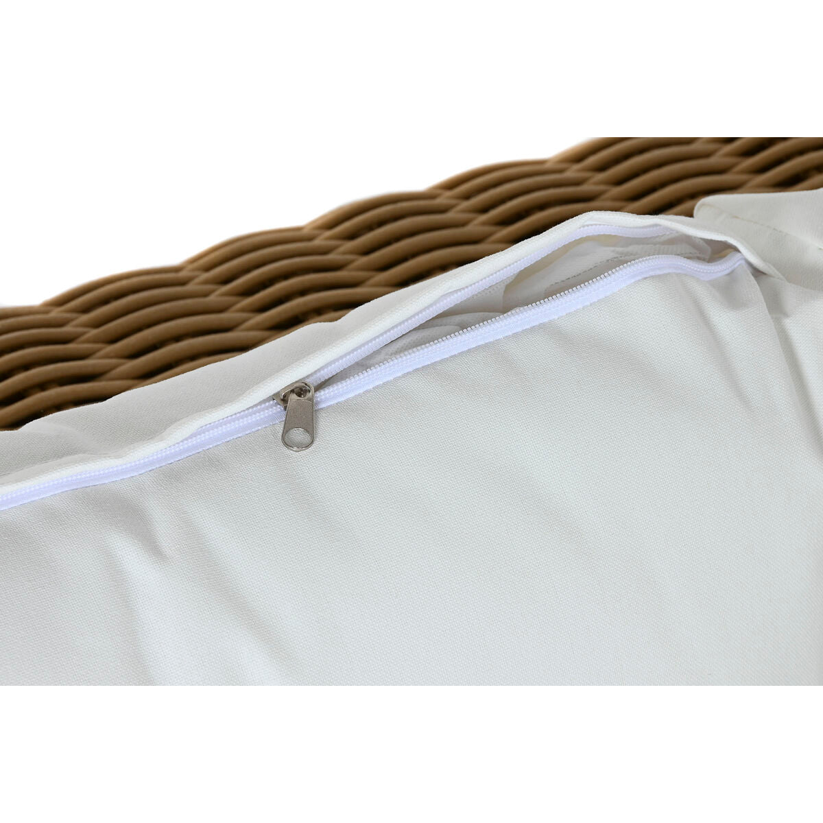 Canapé de jardin Home ESPRIT Beige Marron Clair 222 x 87 x 63 cm