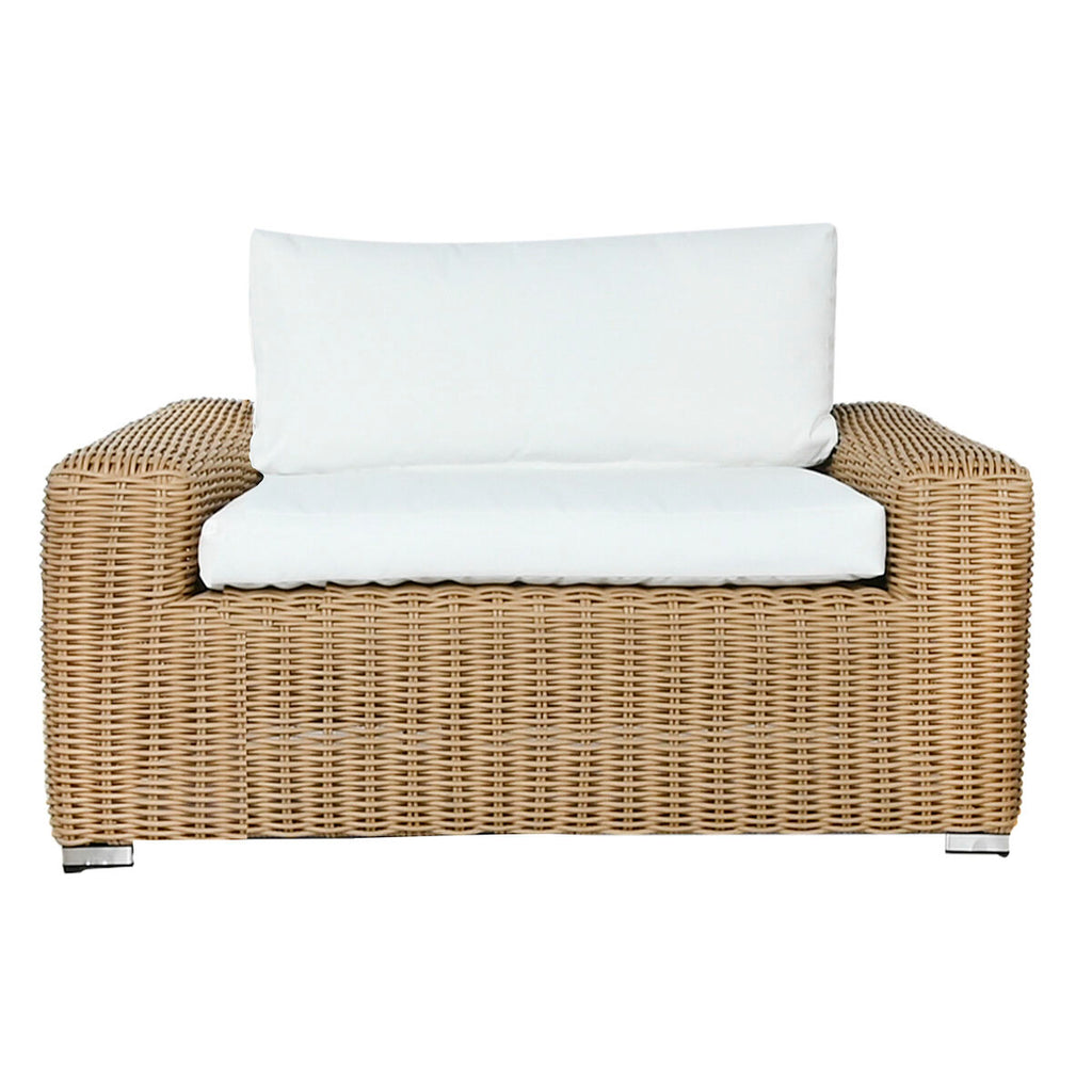 Chaise de jardin Home ESPRIT Beige Marron Clair 111 x 87 x 63 cm