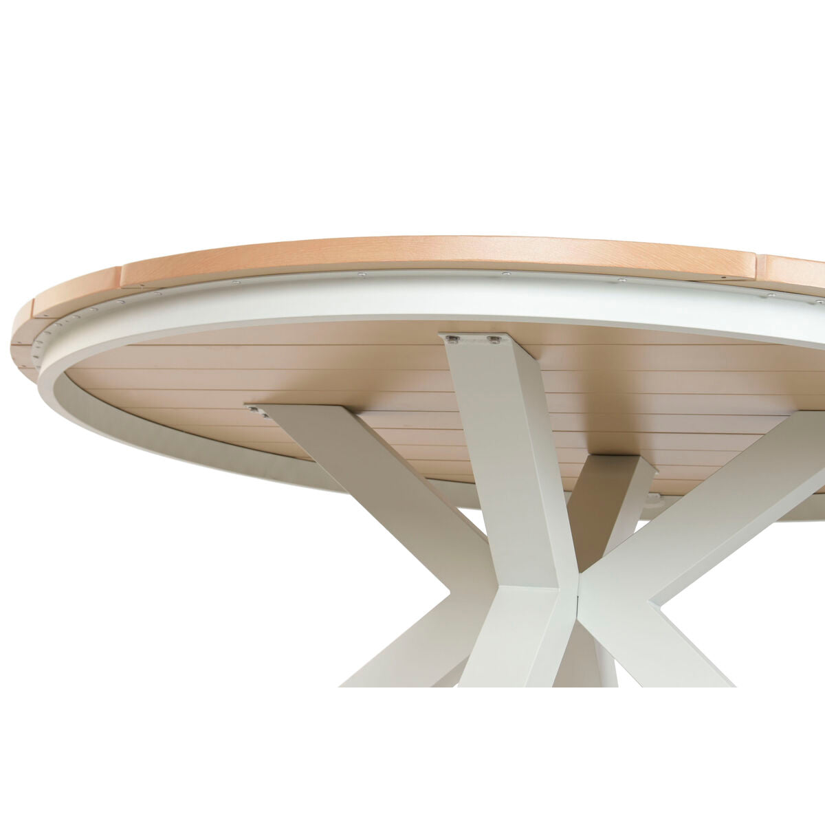 Table de Salle à Manger Home ESPRIT Blanc Aluminium 140 x 140 x 75 cm