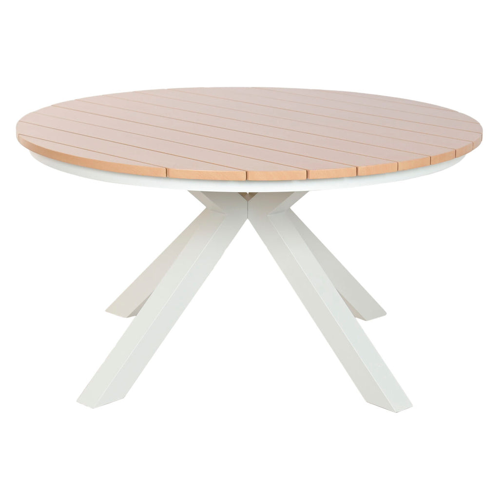 Table de Salle à Manger Home ESPRIT Blanc Aluminium 140 x 140 x 75 cm