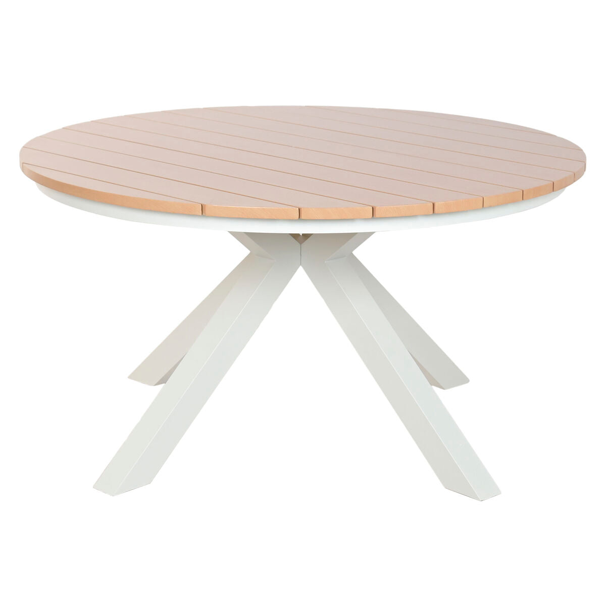 Table de Salle à Manger Home ESPRIT Blanc Aluminium 140 x 140 x 75 cm