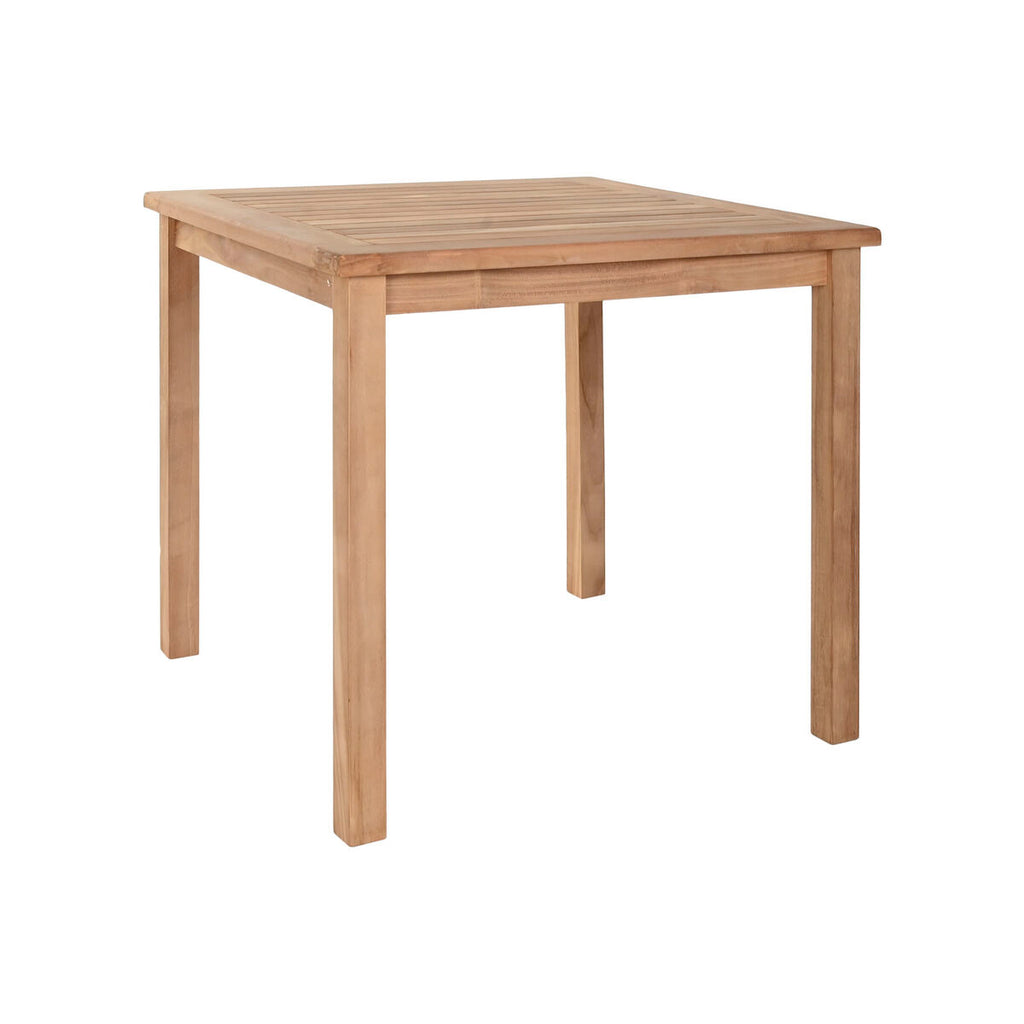 Table de Salle à Manger Home ESPRIT Marron Teck 80 x 80 x 77 cm