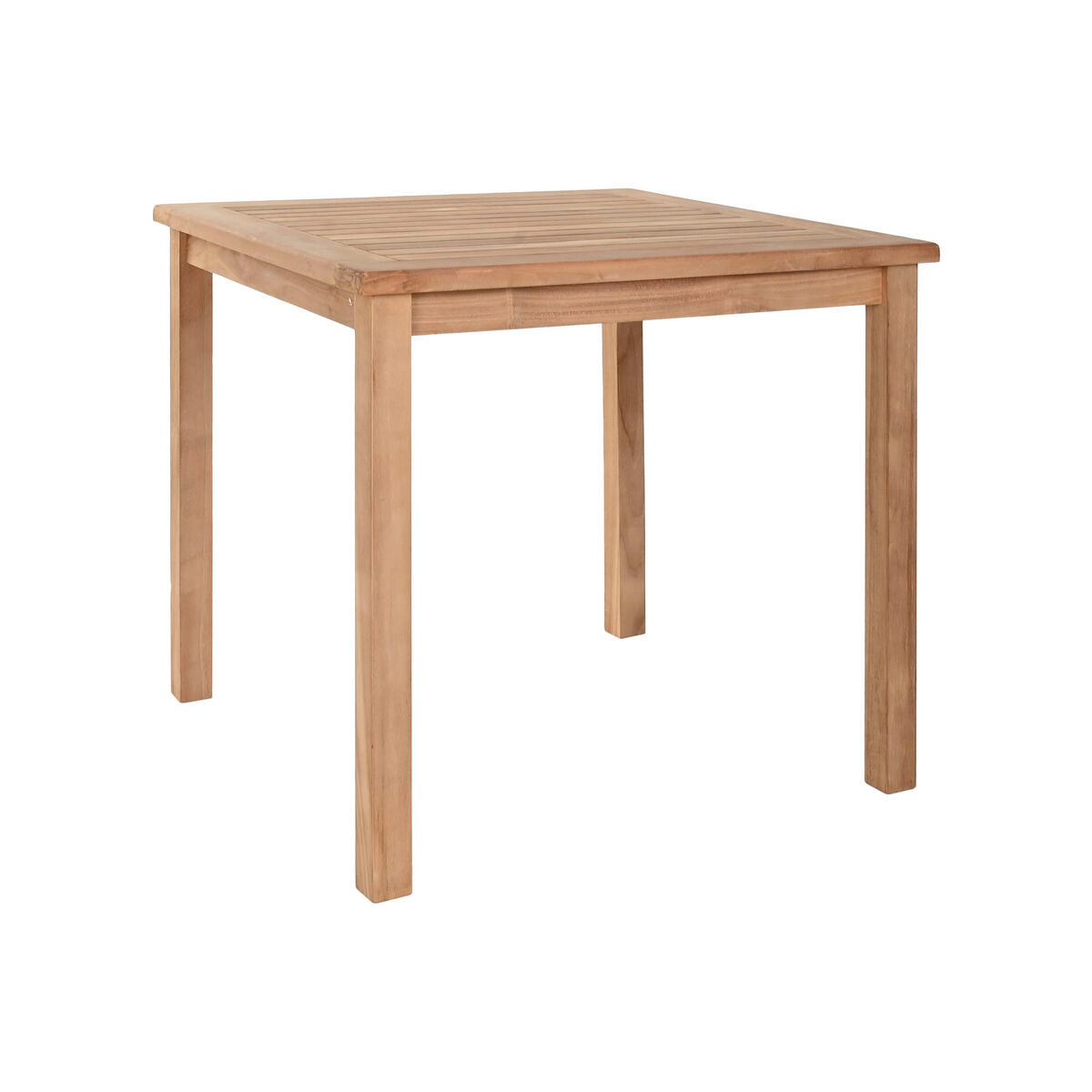 Table de Salle à Manger Home ESPRIT Marron Teck 80 x 80 x 77 cm