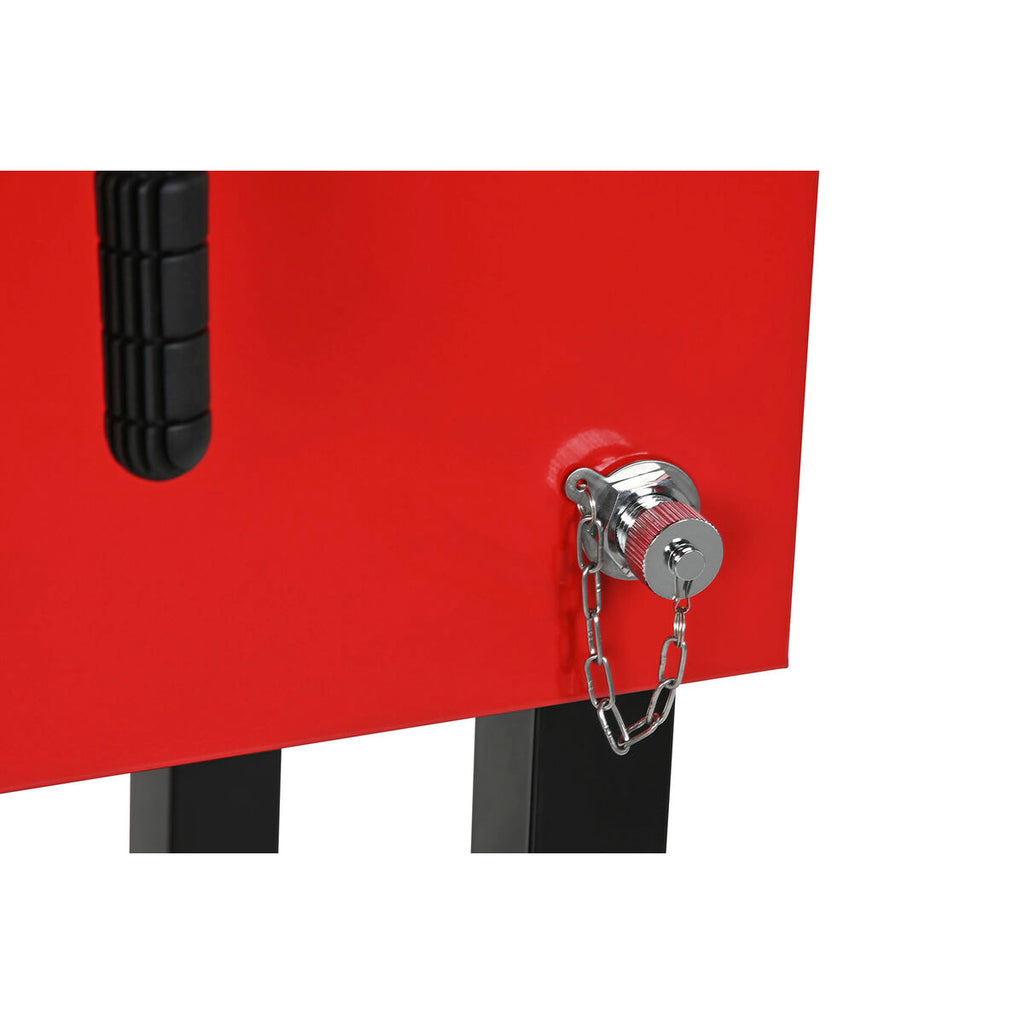 Glacière Home ESPRIT Noir Rouge Métal 71 x 62 x 85 cm