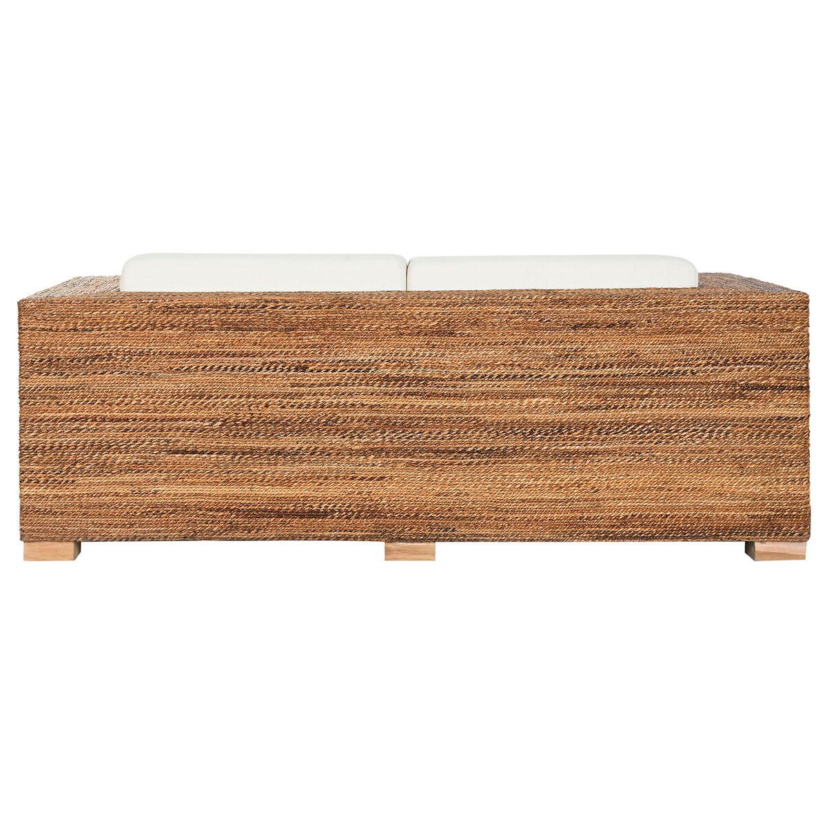 Canapé de jardin Home ESPRIT Blanc Naturel 192 x 92 x 65 cm