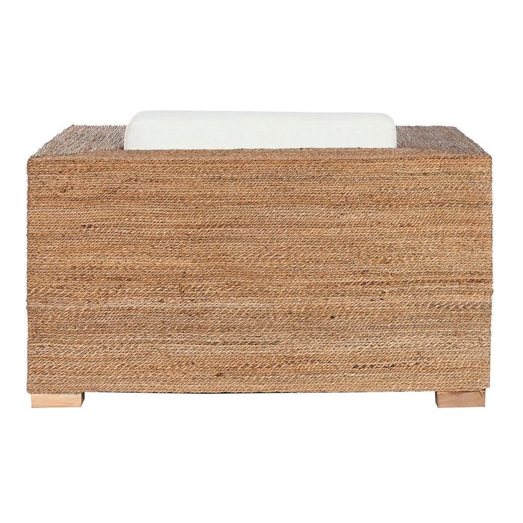 Chaise de jardin Home ESPRIT Blanc Naturel 117 x 92 x 65 cm