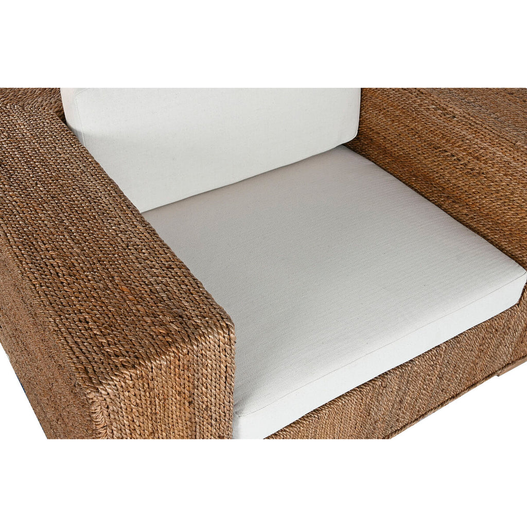 Chaise de jardin Home ESPRIT Blanc Naturel 117 x 92 x 65 cm