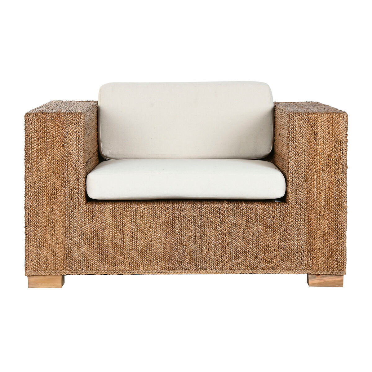 Chaise de jardin Home ESPRIT Blanc Naturel 117 x 92 x 65 cm