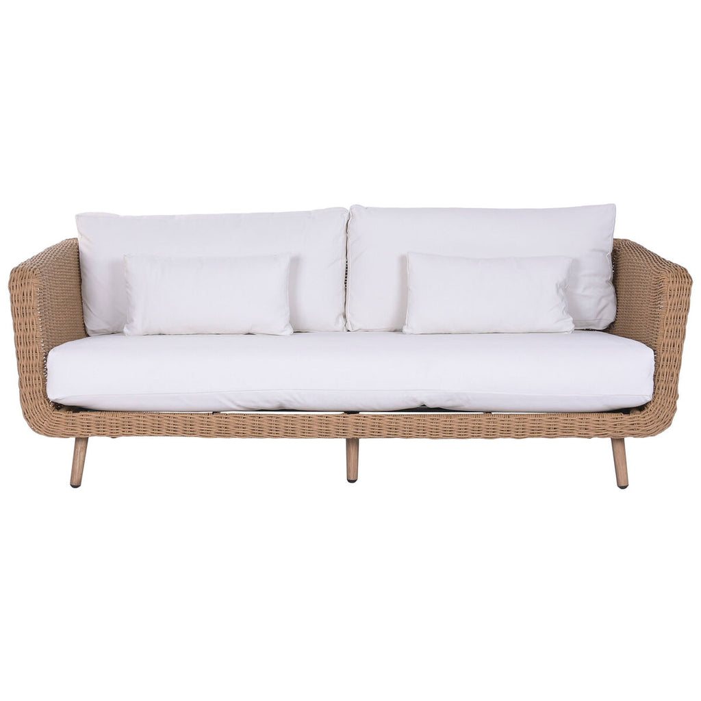 Canapé de jardin Home ESPRIT Blanc Naturel 188 X 89 X 65 CM