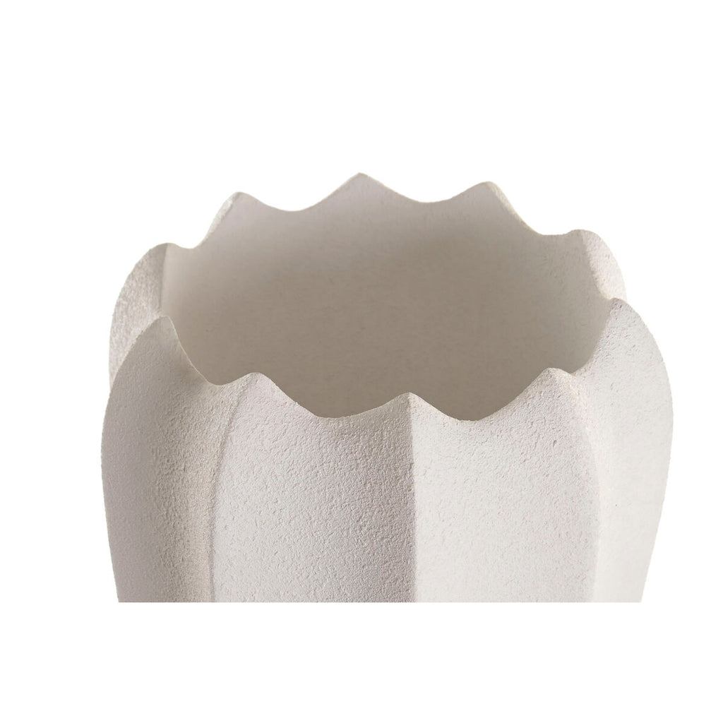Cache-pot Home ESPRIT Blanc Fibre méditerranéen