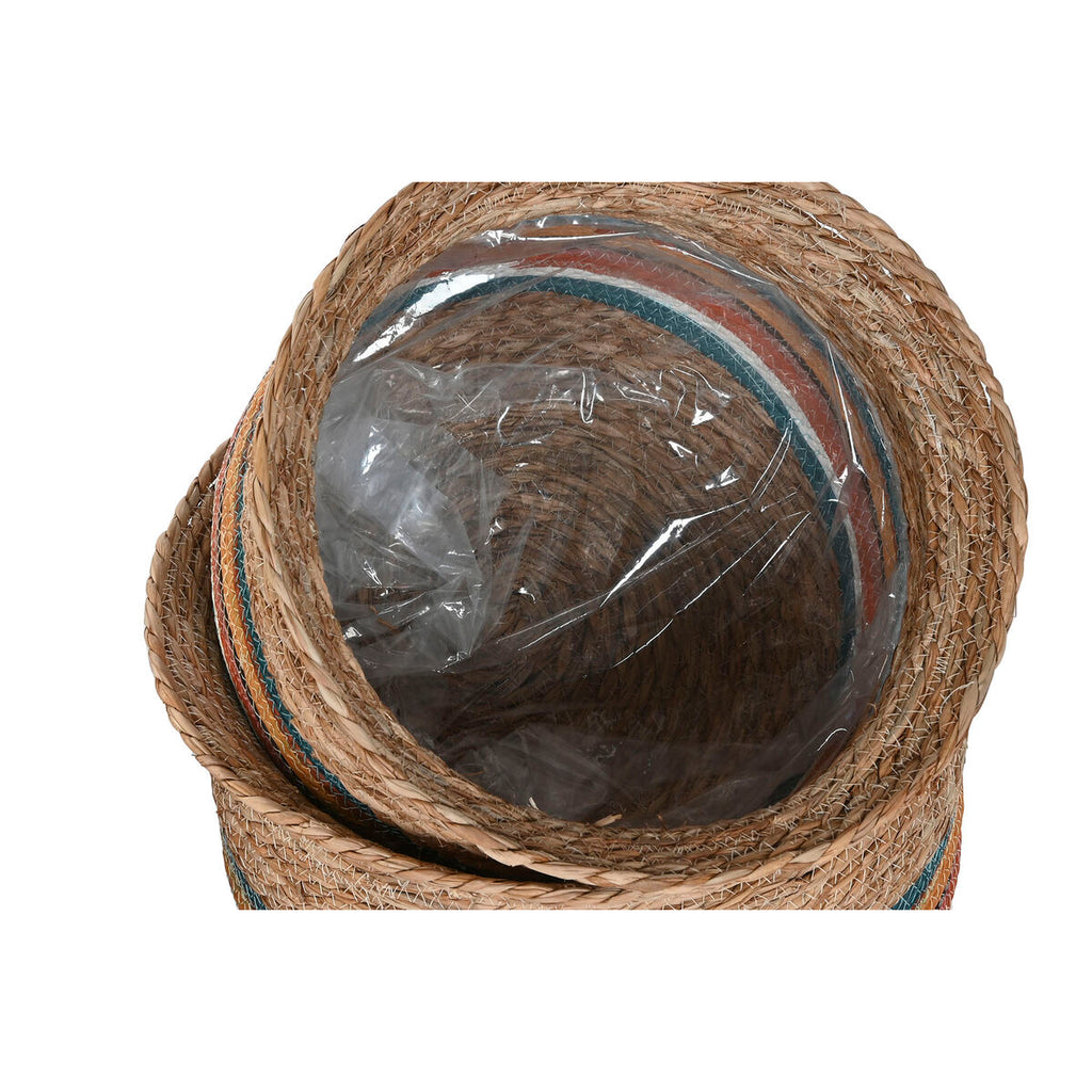 Cache-pot Home ESPRIT Multicouleur Fibre Arabe