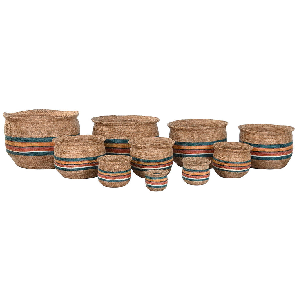 Cache-pot Home ESPRIT Multicouleur Fibre Arabe
