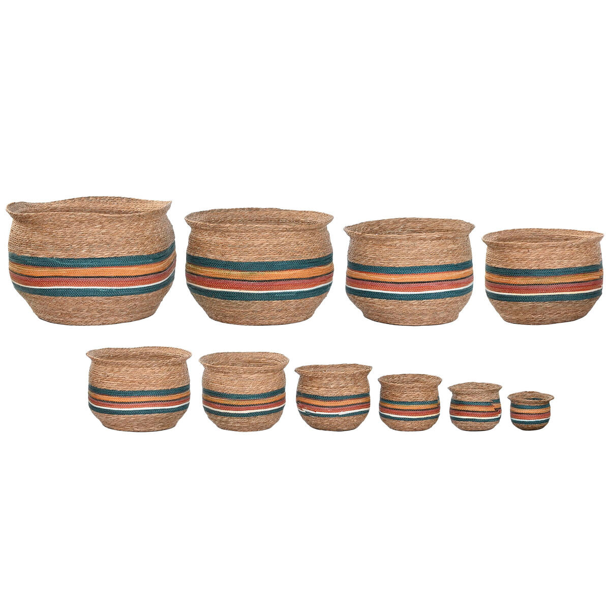 Cache-pot Home ESPRIT Multicouleur Fibre Arabe