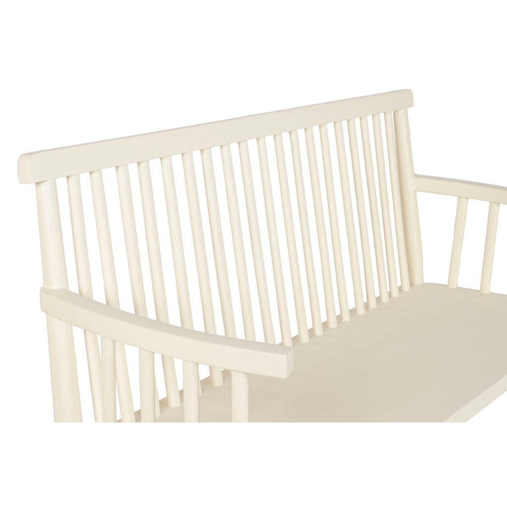 Banc Home ESPRIT Crème Bois de manguier Bois MDF 150 X 50 X 98 CM