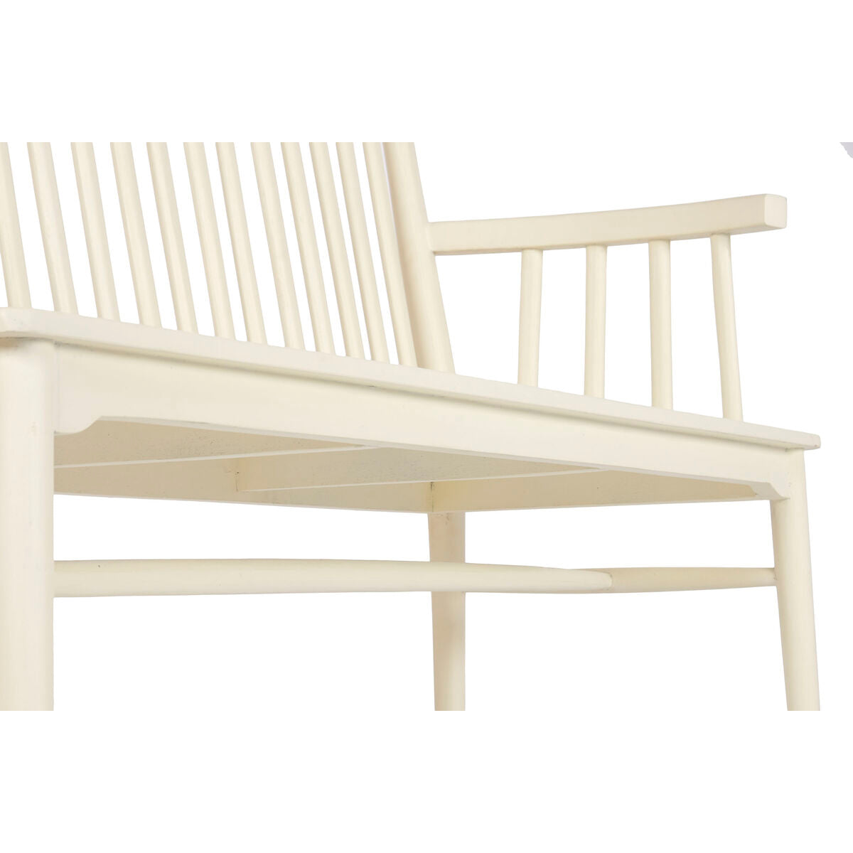 Banc Home ESPRIT Crème Bois de manguier Bois MDF 150 X 50 X 98 CM