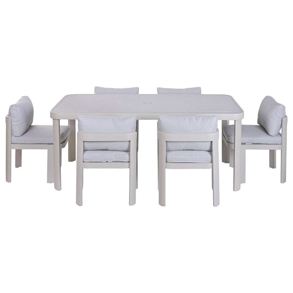 Table de Salle à Manger Home ESPRIT Crème Aluminium 182 X 105 X 77 CM