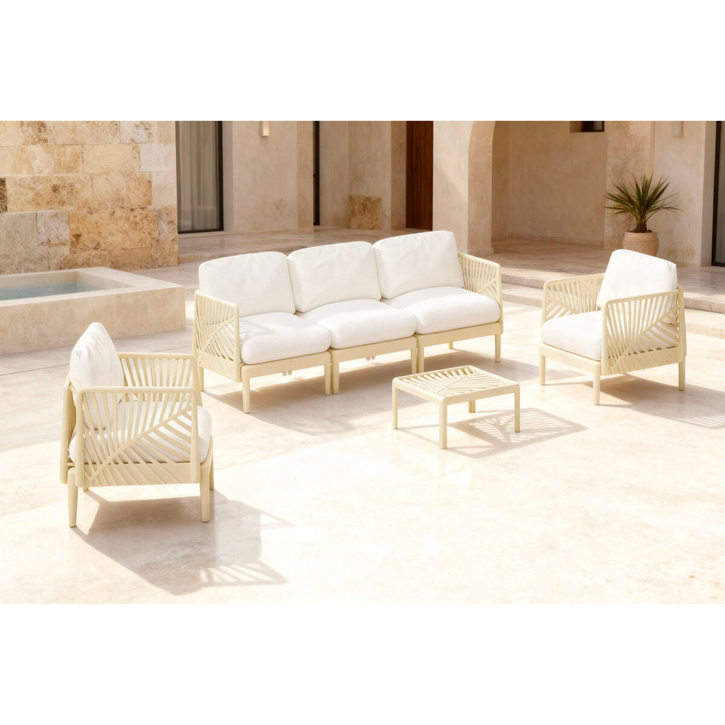Canapé de jardin Home ESPRIT Crème 222 X 74 X 70 CM
