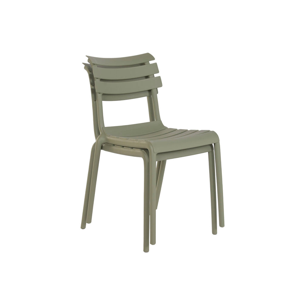 Ensemble Table + 4 Chaises Home ESPRIT Vert 140 x 70 x 75 cm