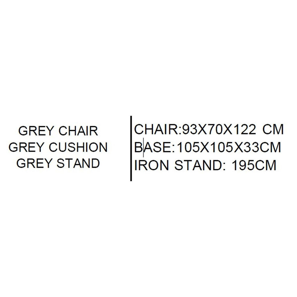 Chaise de jardin Home ESPRIT Crème Gris clair 93 X 70 X 122 CM