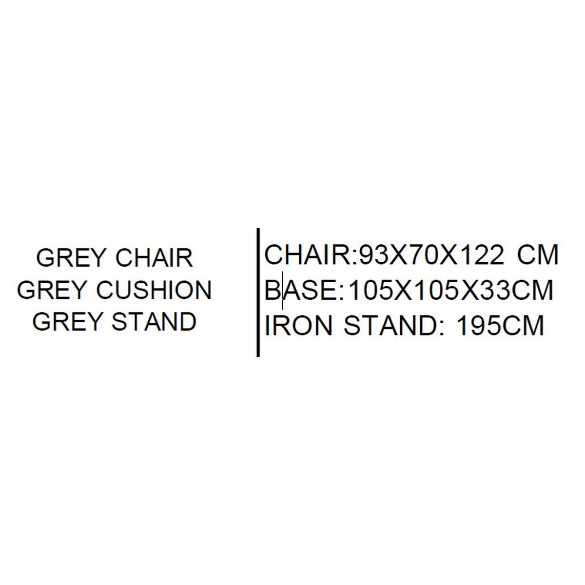 Chaise de jardin Home ESPRIT Crème Gris clair 93 X 70 X 122 CM