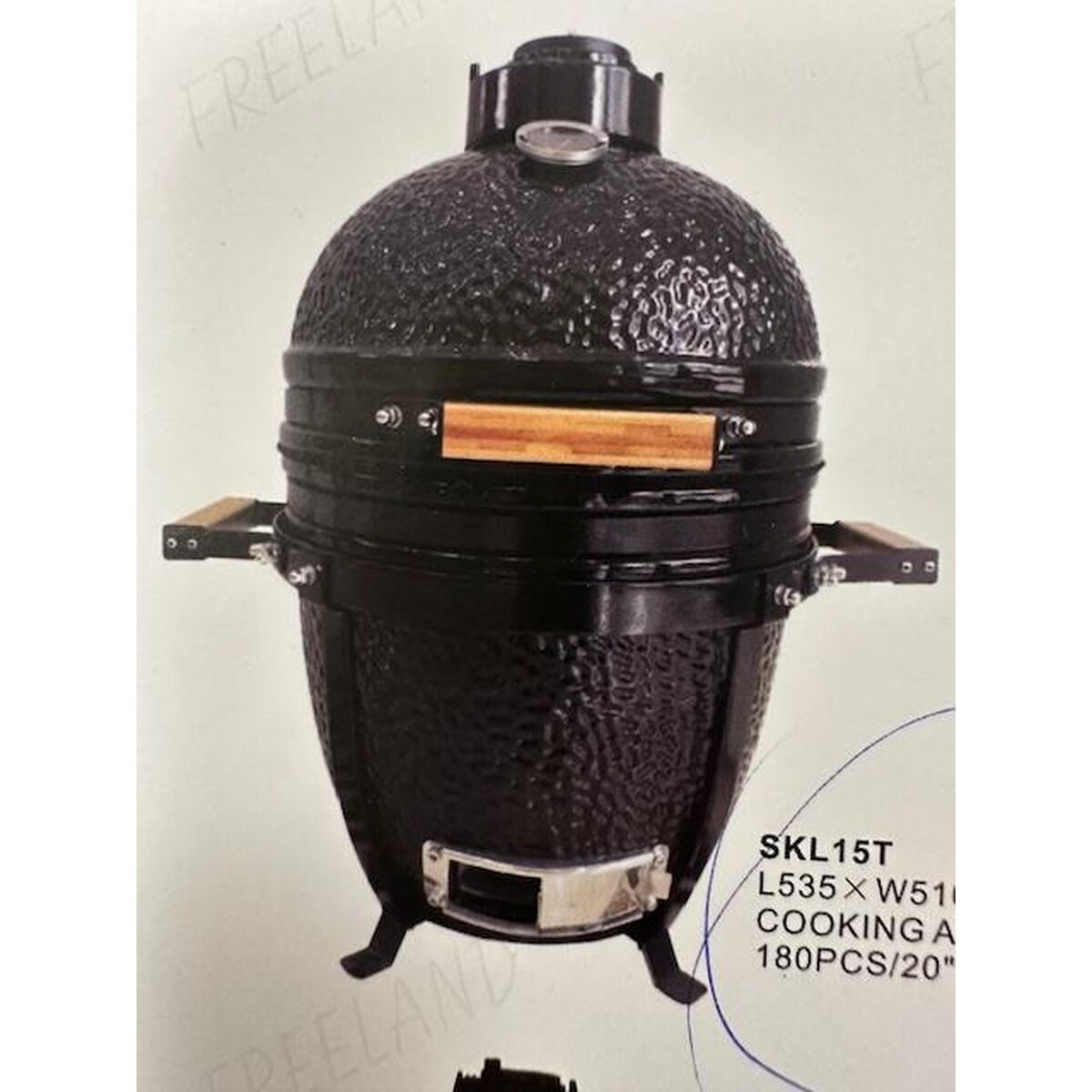 Barbecue Portable Home ESPRIT Métal Céramique 51 X 53 X 64 CM