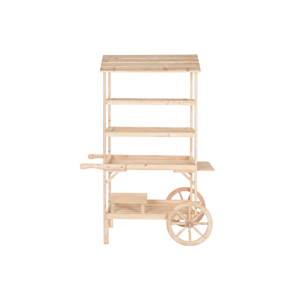 Chariot de Jardin Home ESPRIT Naturel Bois d'épicéa Bois MDF 115 X 68 X 168 CM