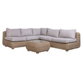 Canapé de jardin Home ESPRIT Marron Gris 243 X 259 X 69 CM