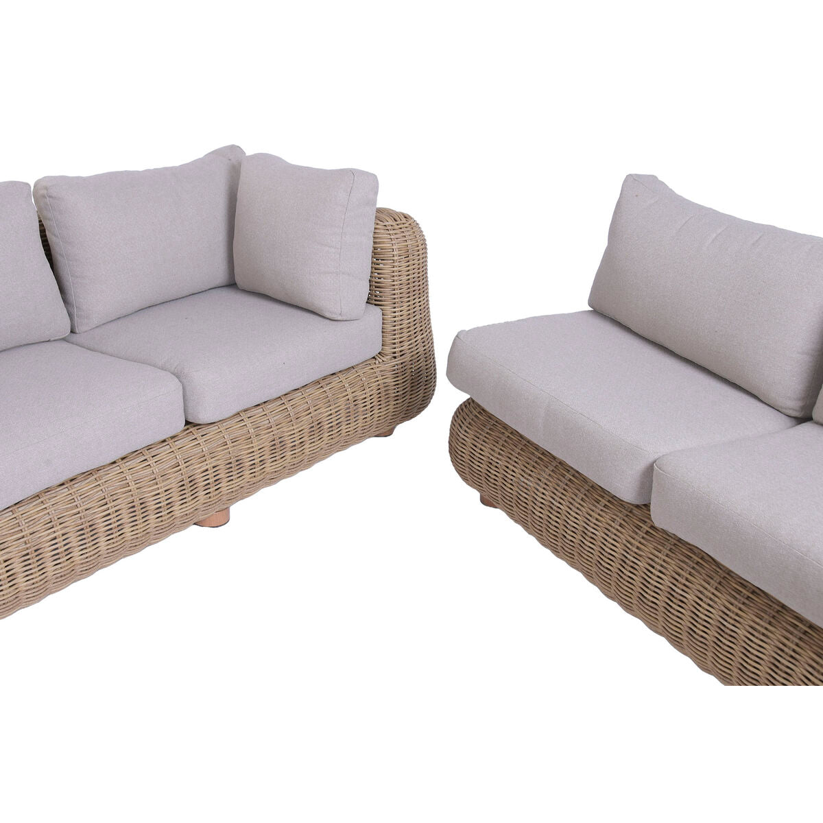 Canapé de jardin Home ESPRIT Marron Gris 243 X 259 X 69 CM