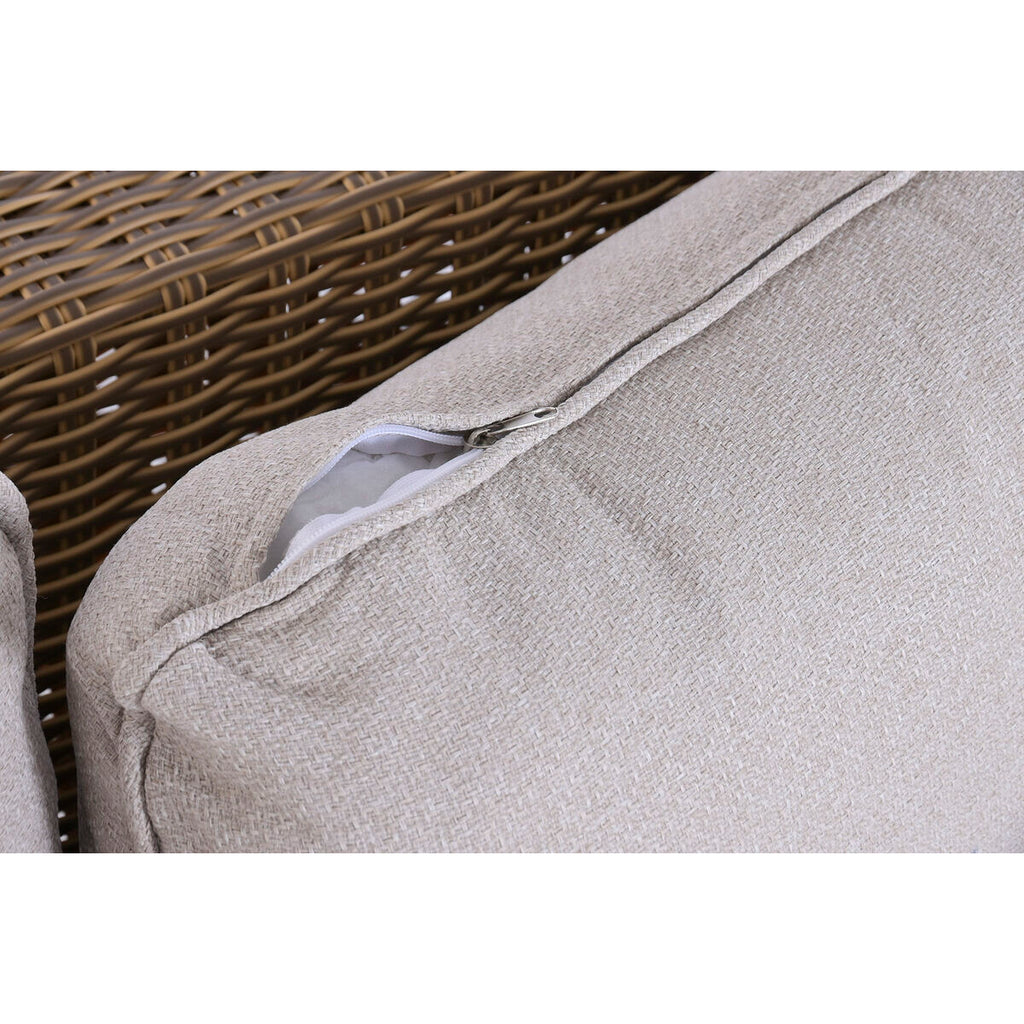 Canapé de jardin Home ESPRIT Marron Marron Clair 215 X 90 X 75 CM