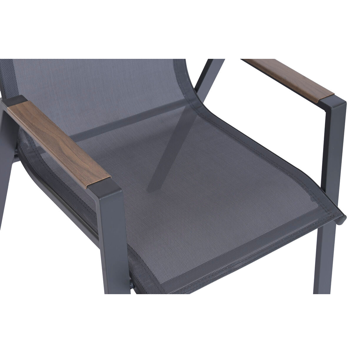 Ensemble Table + 6 Chaises Home ESPRIT Marron Gris foncé 150 X 90 X 73 CM