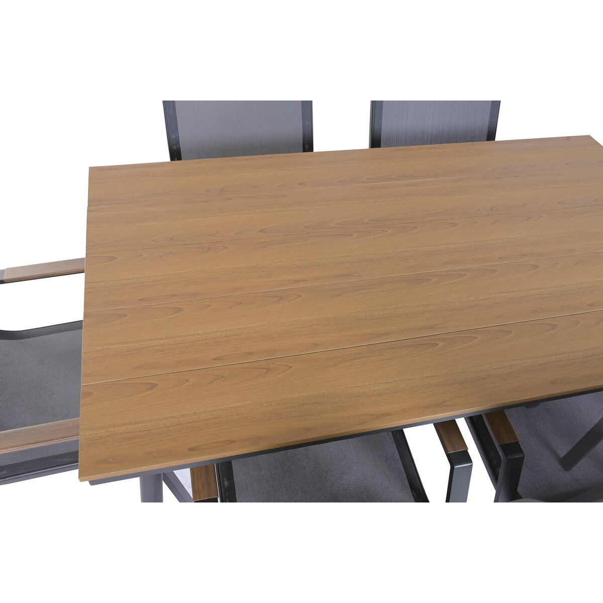 Ensemble Table + 6 Chaises Home ESPRIT Marron Gris foncé 150 X 90 X 73 CM