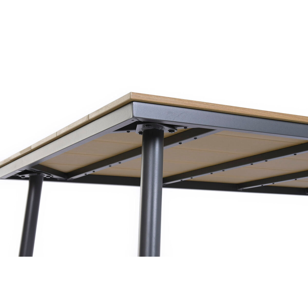 Ensemble Table + 6 Chaises Home ESPRIT Marron Gris foncé 150 X 90 X 73 CM