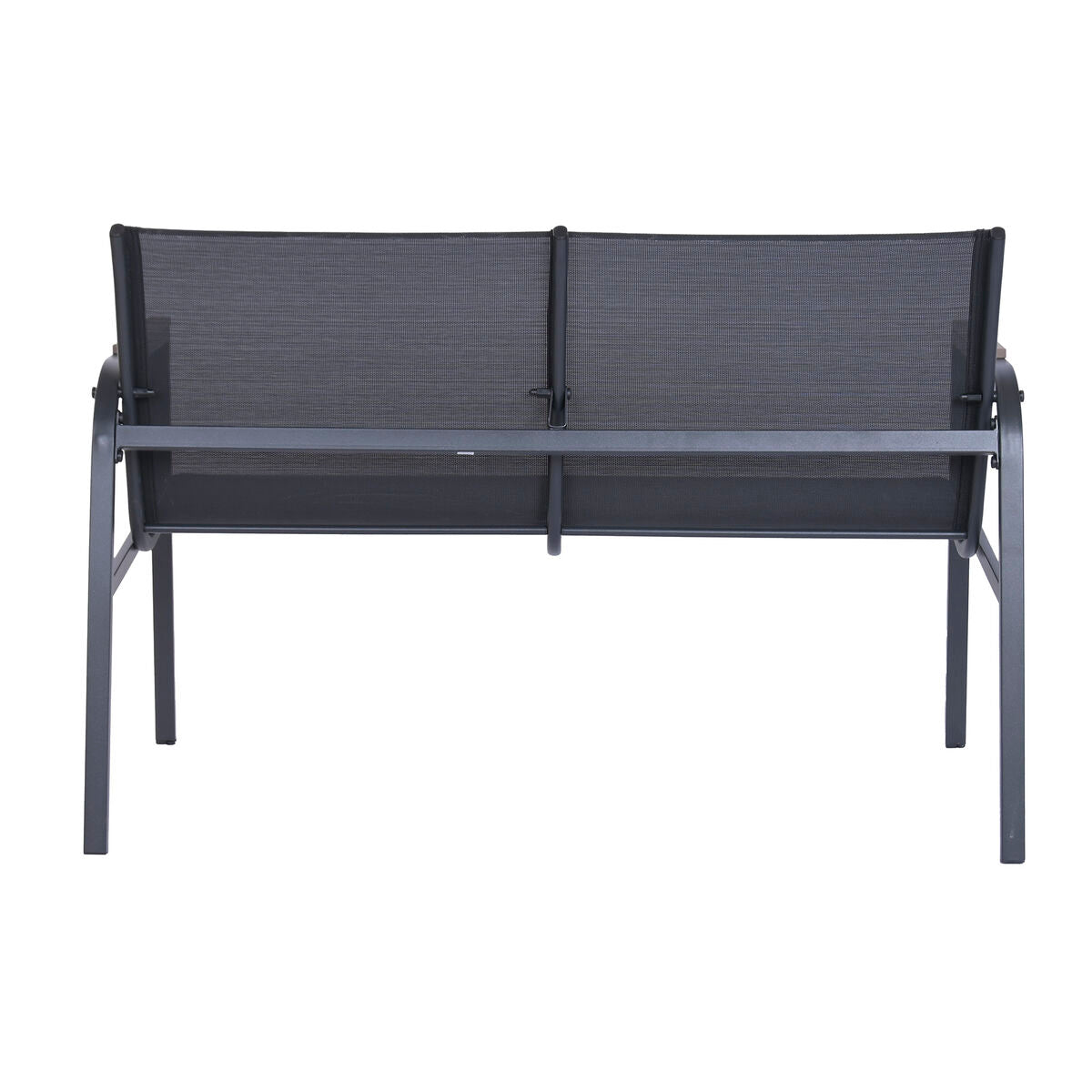 Canapé de jardin Home ESPRIT Noir Gris foncé 119 X 70 X 64 CM
