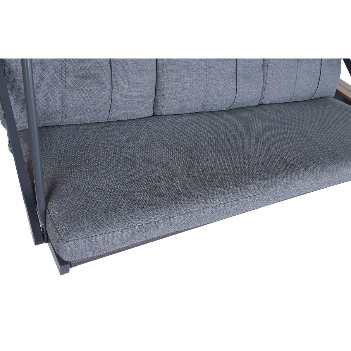 Banc Home ESPRIT Marron Gris foncé Acier Polywood 215 X 120 X 180 CM