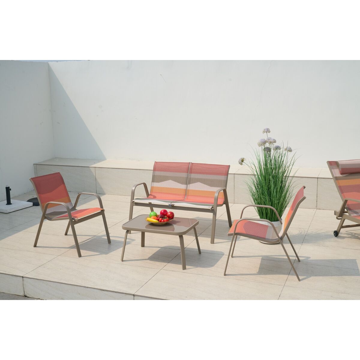 Canapé de jardin Home ESPRIT Vert Multicouleur 112 X 71 X 85 CM