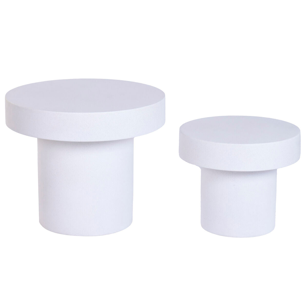 Jeu de 2 tables Home ESPRIT Blanc 60 x 60 x 50 cm (2 Unités)