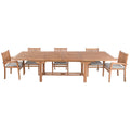 Ensemble Table + Chaises Home ESPRIT 210 X 100 X 76 CM